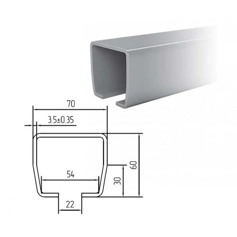 002. Направляющая балка для откатных ворот ролтэк. 001. Балка прокатная 71х60х3. 002.