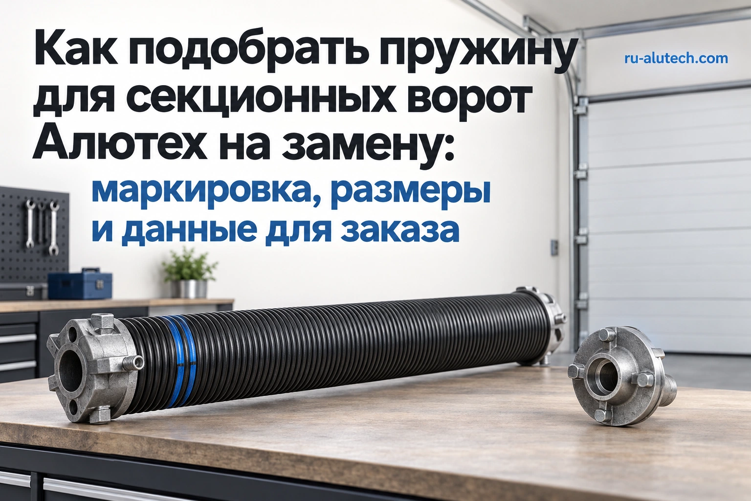Подбор пружины для секционных ворот Алютех на замену по маркировке, размерам и данным ворот