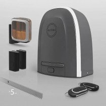 Привод для откатных ворот ALUTECH Roteo RTO-500KIT + проводные фотоэлементы LM-L + сигнальная лампа SL-U + рейка ROA8 (5 шт.)