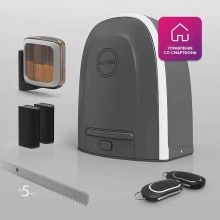 Комплект автоматики для откатных ворот ALUTECH Roteo RTO-500MKIT-Sm + беспроводные фотоэлементы LM-LB + сигнальная лампа SL-U + рейка ROA8 (5 шт.)