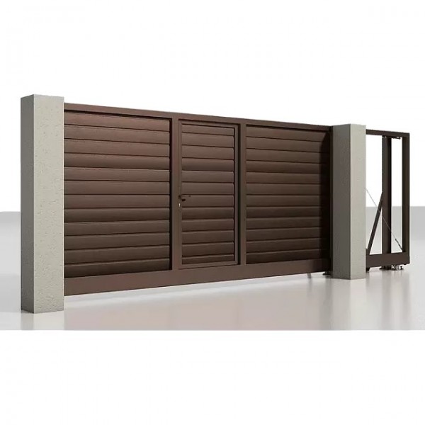 Откатные въездные ворота ALUTECH Prestige 3500×2000 мм Откатные въездные ворота ALUTECH Prestige 3500×2000 мм