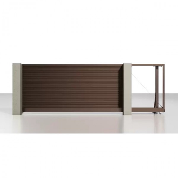Откатные въездные ворота ALUTECH Prestige 3800×2000 мм