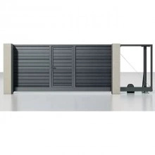Откатные въездные ворота ALUTECH Prestige 4000×2000 мм
