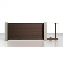 Откатные въездные ворота ALUTECH Prestige 5000×2000 мм