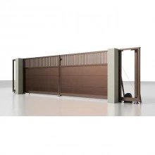Откатные въездные ворота ALUTECH Prestige 6000×2000 мм