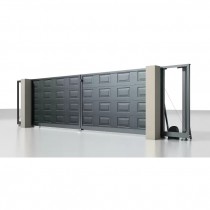 Откатные въездные ворота ALUTECH Prestige 7500×2000 мм