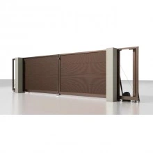 Откатные въездные ворота ALUTECH Prestige 8000×2000 мм