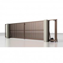 Откатные въездные ворота ALUTECH Prestige 9000×2000 мм