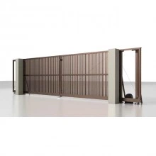 Откатные въездные ворота ALUTECH Prestige 9000×2000 мм