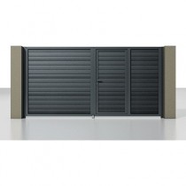 Распашные въездные ворота ALUTECH Prestige 3500×2000 мм