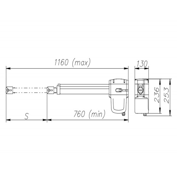 Alutech SC-3000KIT-N комплект электроприводов для распашных ворот