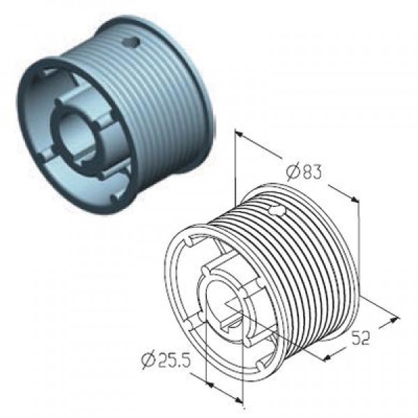 Alutech CD010N барабан