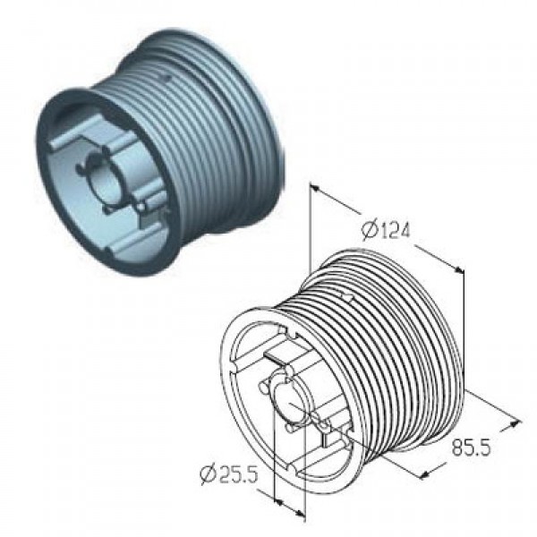 Alutech CD012N барабан