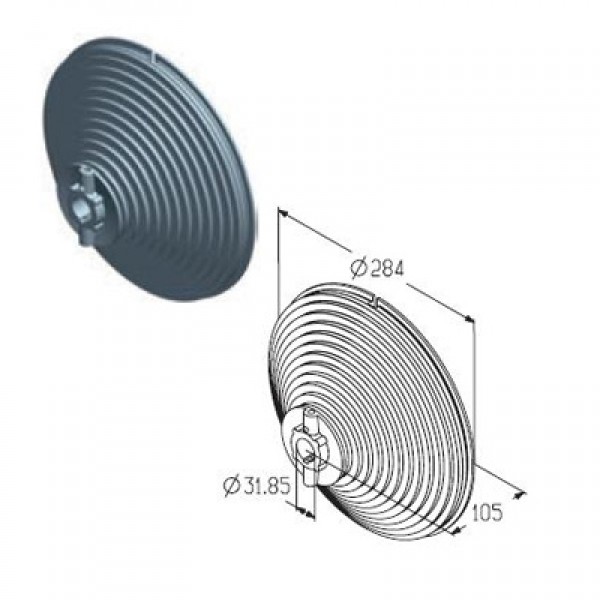 Alutech CD018V-5/4 барабан