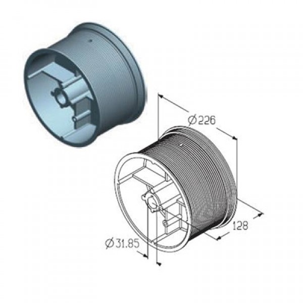 Alutech CD032N-5/4 барабан