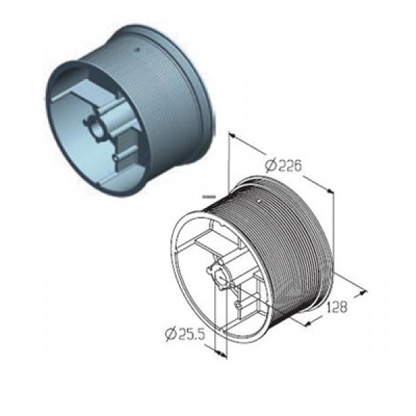 Alutech CD032N барабан