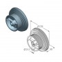 Alutech CD120H барабан
