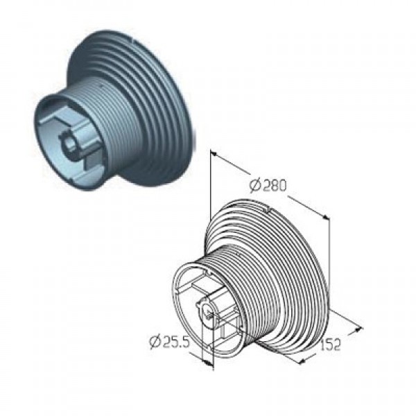 Alutech CD164H барабан
