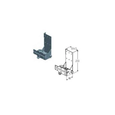 Alutech RBI-40.110DL кронштейн роликовый нижний левый Alutech RBI-40.110DL кронштейн роликовый нижний левый