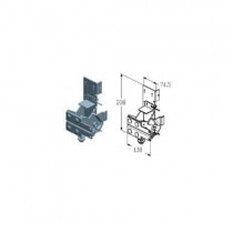 Alutech RBI-40.120L кронштейн роликовый нижний левый