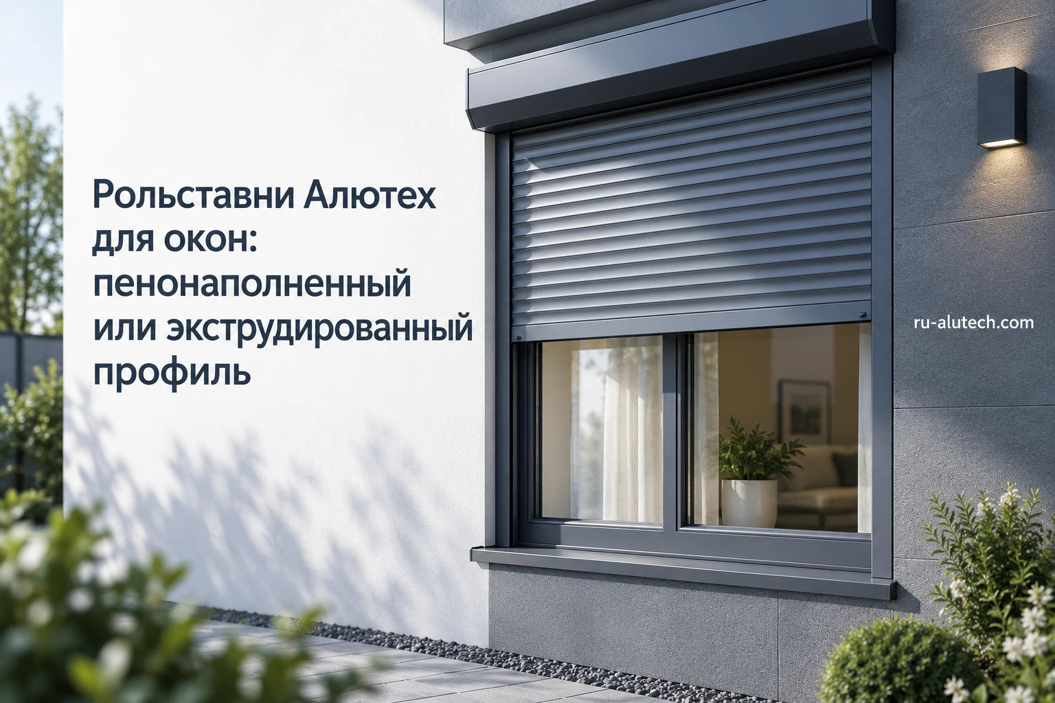 Назначение оконной рольставни определяет профиль, направляющие и запирание.